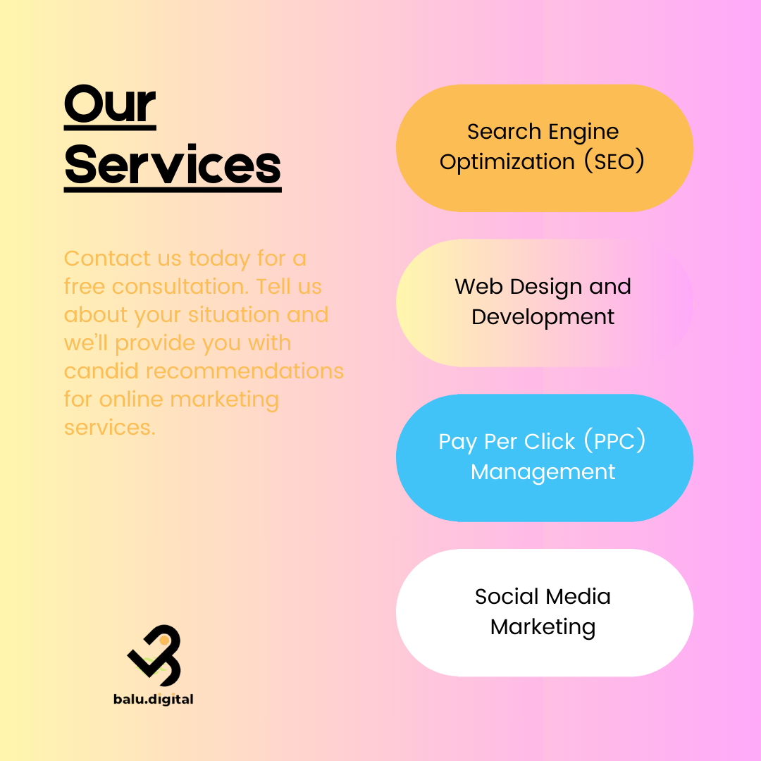Blue Modern Our Services Digital Marketing Instagram Post